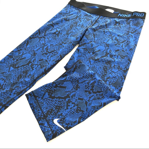 NWOT Nike Pro 20” Snakeskin Cropped Capri Leggings - Picture 4 of 16